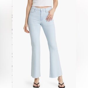FRAME Le Easy Raw Hem Flare Jeans 33
